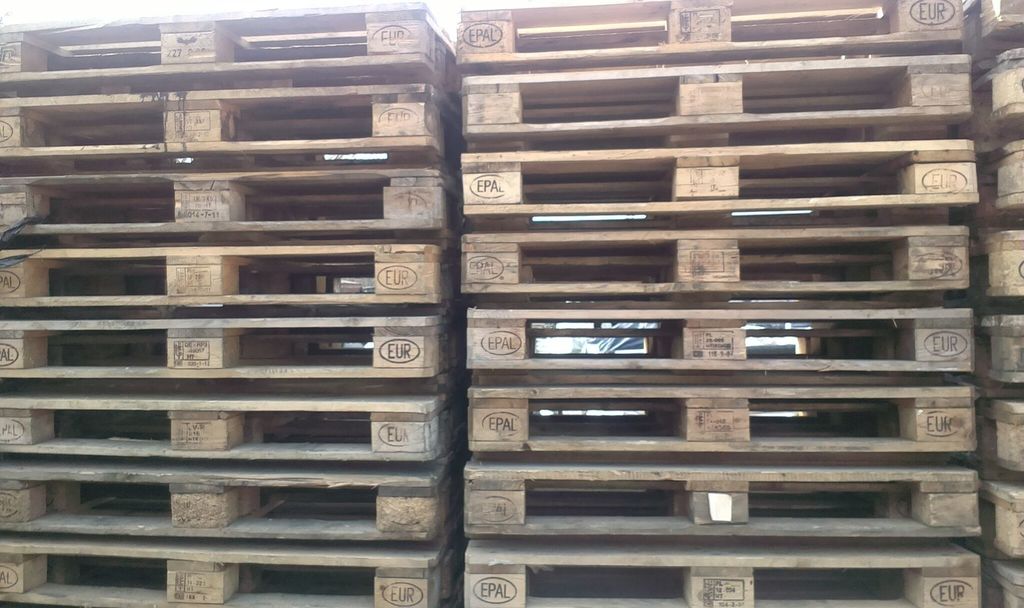 Поддоны деревянные 800 х 1200 мм (клеймо) 2-й сорт