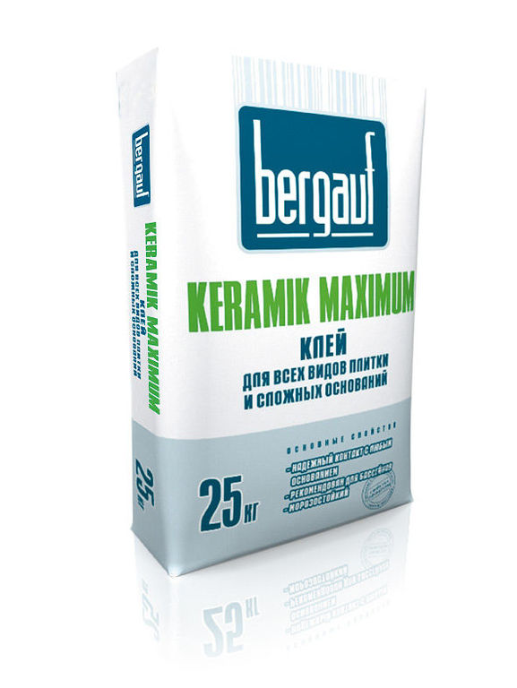 Клей для всех видов плитки Bergauf Keramik Maximum 25 кг