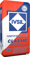 Клей плиточный IVSIL CLASSIC зима 48 кг. для наружных и внутренних работ