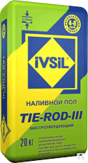 Пол наливной универсальный быстротвердеющий IVSIL TIE-ROD-III ИВСИЛ ТАЙ-Р