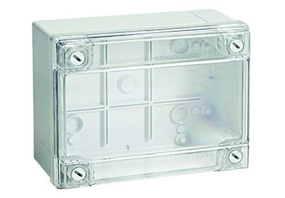 Коробка ответвительная с гладкими стенками, прозрачная, IP56, 380х300х120 мм DKС 54420