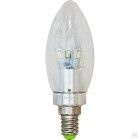Лампа светодиодная LED 3.5вт Е14 (свеча) хром LB-70 6LED 2700К 