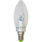 Лампа светодиодная LED 3.5вт Е14 (свеча) хром LB-70 6LED 2700К