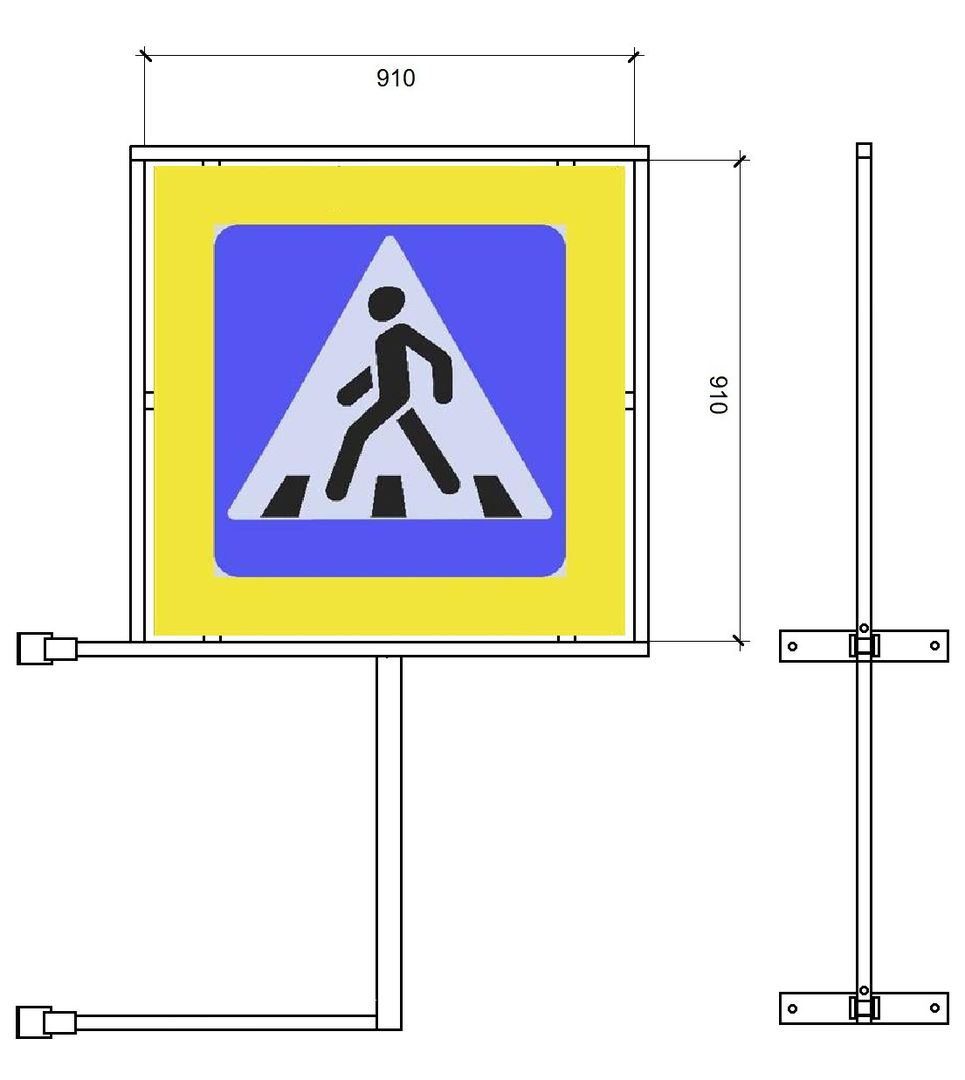 Рамка дорожного знака