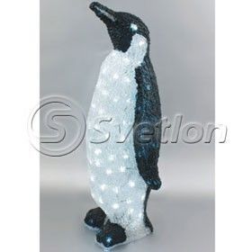 Световая фигура "пингвин" LED 3D адаптер и сетев. шнур D6002 120 LED H:60см