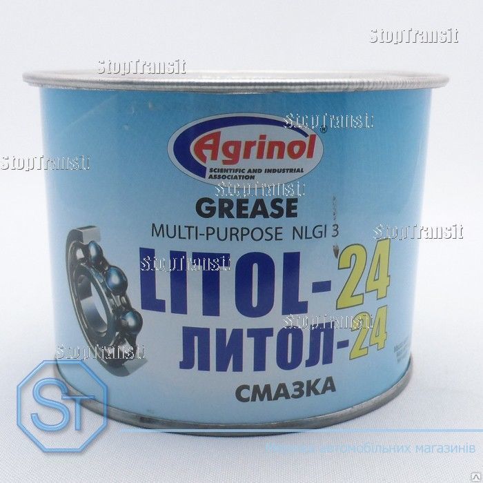 Смазка ЛИТОЛ-24 Агринол ГОСТ 21150-87 банка 0.4 кг.