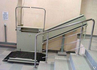 Подъемник для инвалидов с платформой лестничный