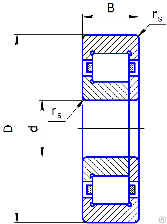 Подшипник чертеж dwg