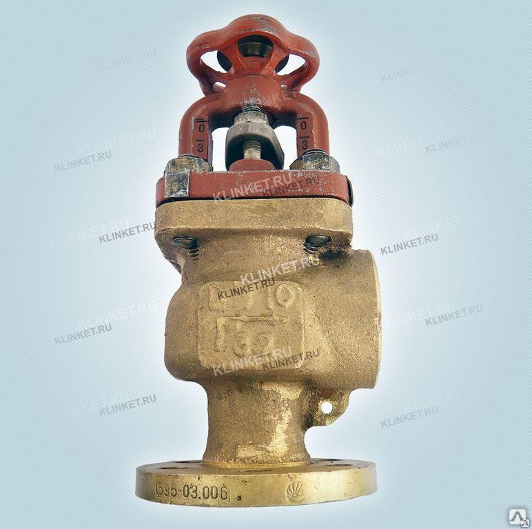 Клапан запорный 595-03.006 фланцевый концевой пожарный сальниковый ...