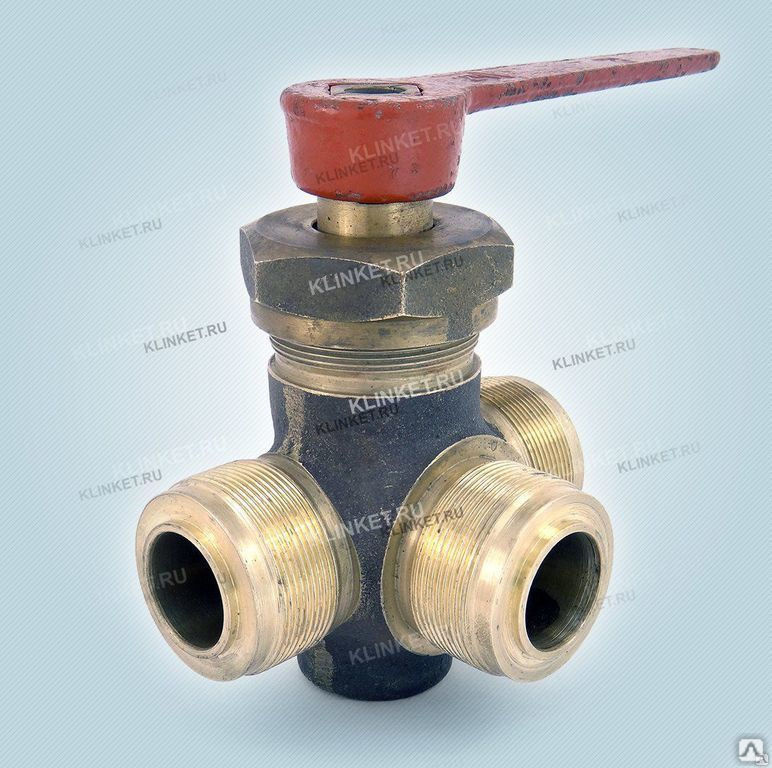 Кран штуцерный трехходовой сальниковый Т-образный 536-35.697, цена в ...