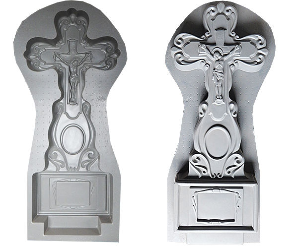Форма для памятника №26 «Крест с распятием большой»