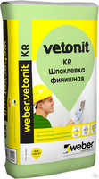 Шпаклёвка финишная белая на органическом связующем Weber Vetonit КR, 20 кг