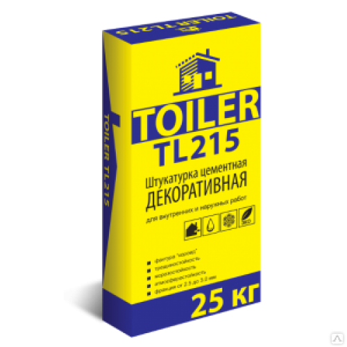 Декоративная штукатурка Toiler TL 215 "короед" 2,5 - 3 мм