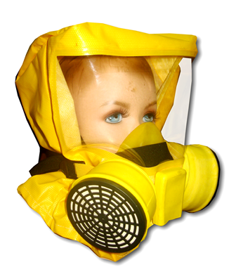 Самоспасатель универсальный фильтрующий малогабаритный детский УФМС "Шанс"-Е, с полумаской