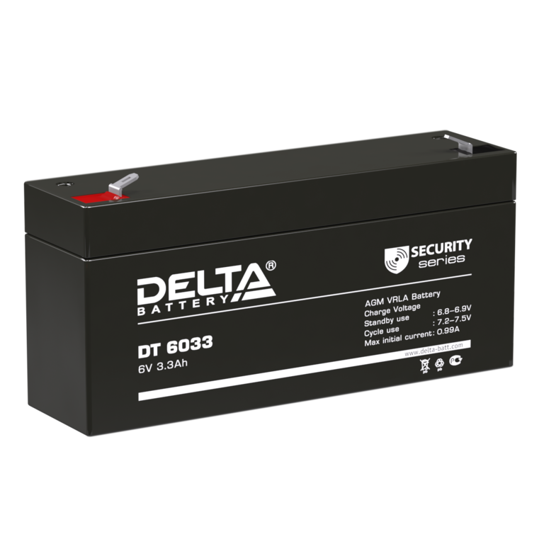 Delta DT 6033 (125) Аккумулятор 6В - 3.3Ач