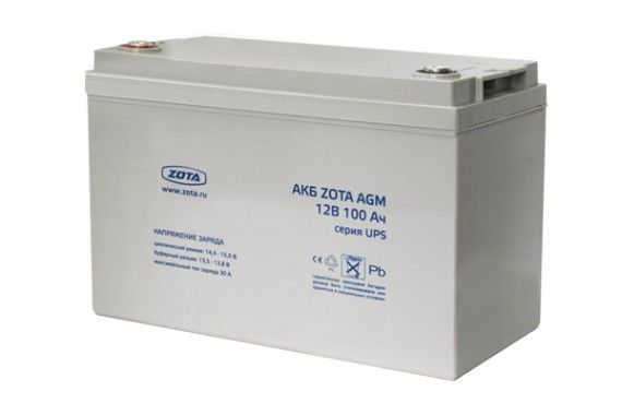 Аккумулятор для ИБП котла отопления Zota AGM 100-12