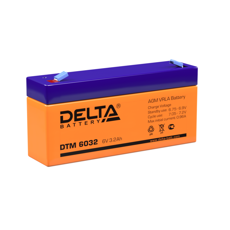 DELTA DTM 6032 Аккумулятор 6В - 3,2Ач