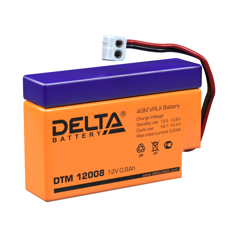 Delta DTM 12008 Аккумулятор 12В - 0,8Ач