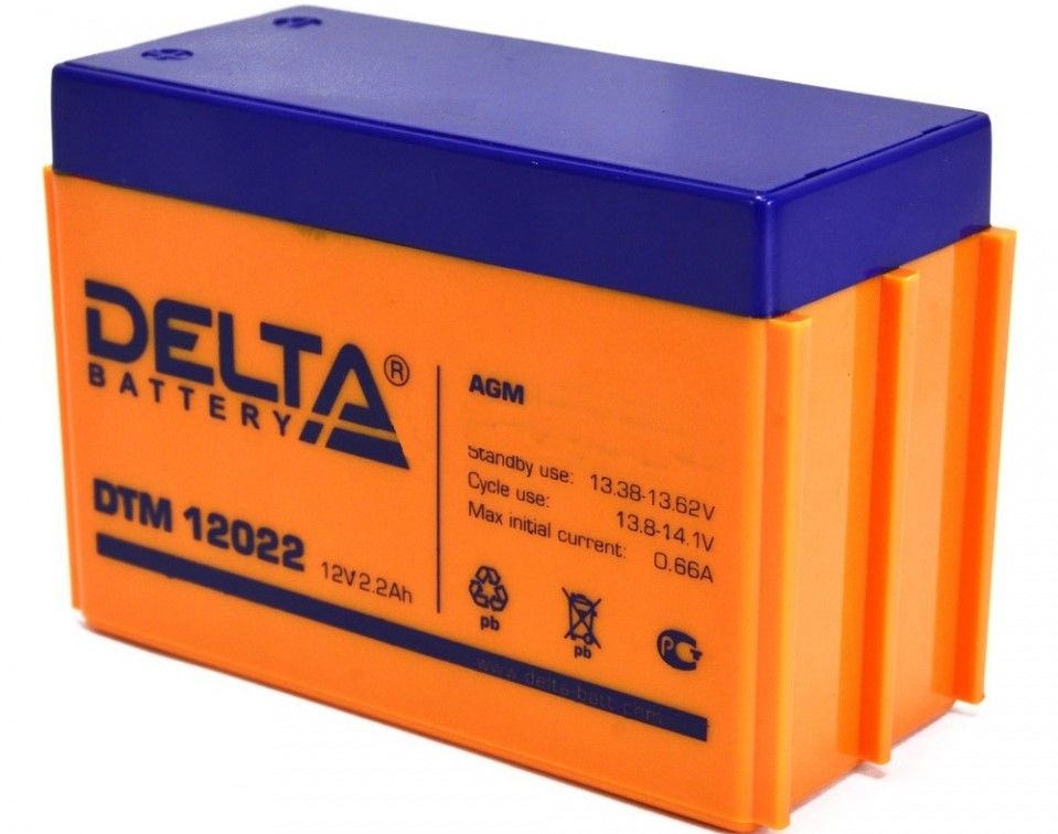 Delta DTM 12022 - 103 Аккумулятор 12В - 2.2Ач