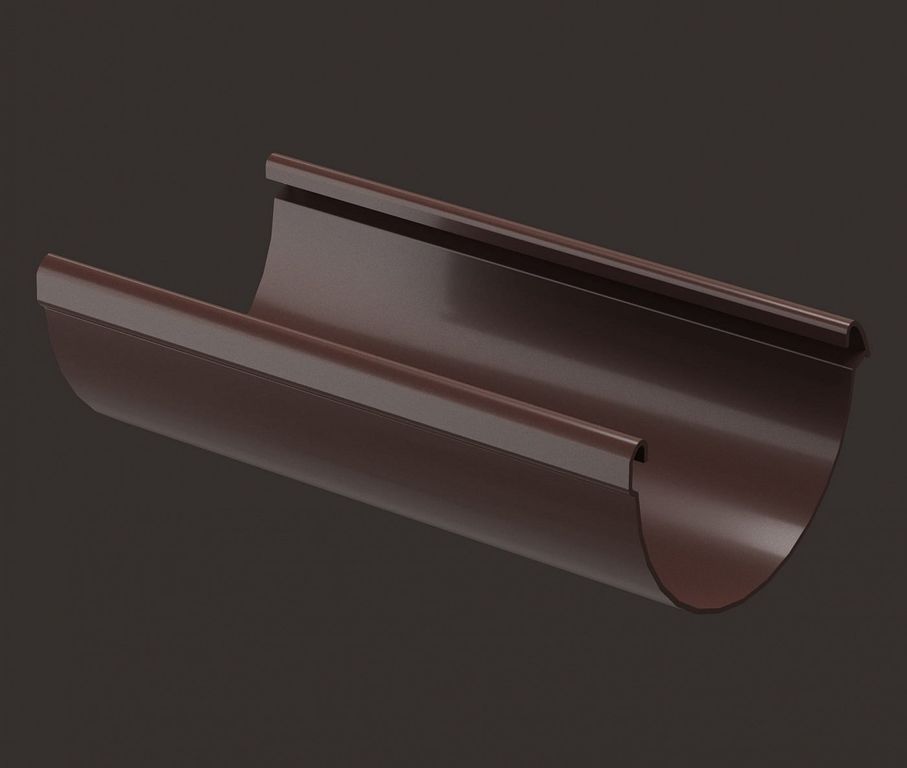 Желоб водосточный водосточная система Lux Дёке 3м (шоколад)