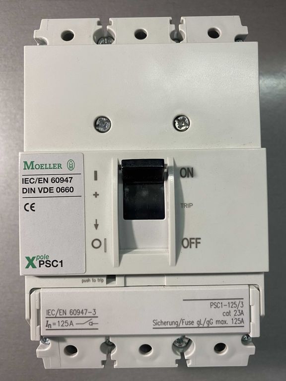 Автоматический выключатель MOELLER PSC1-125/3 IEC/EN 60947 DIN VDE 0660