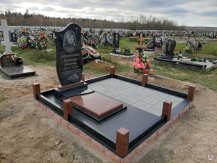 Благоустройство могил: укладка керамогранита, цена 150 бел. руб/кв.м в Могилеве от компании "Благострой"