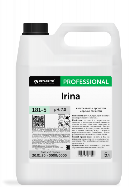 Жидкое мыло IRINA, 5л, с ароматом морской свежести