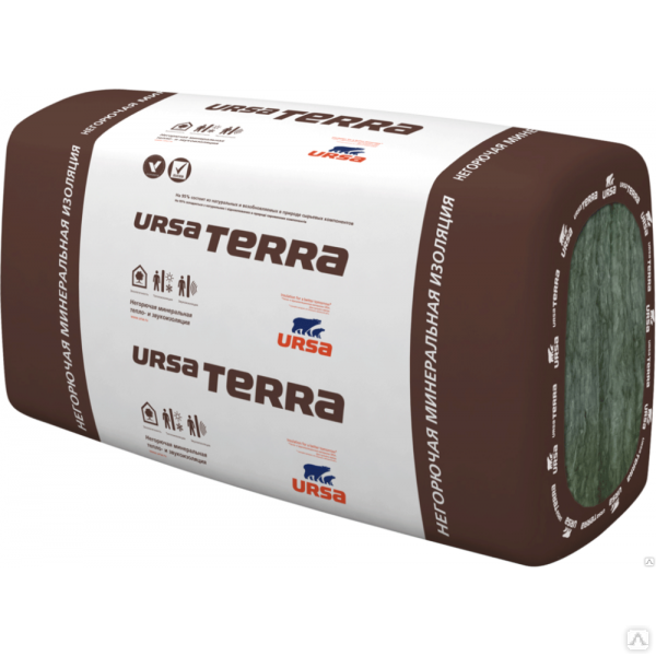 Теплоизоляция Ursa Terra 37PN 50х1250х610мм Isover Isover