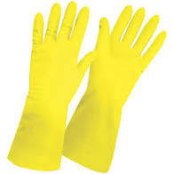 Перчатки латексные Желтые L