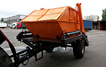 Прицеп тракторный бункеровоз-мусоровоз Прогресс ППТС-6 тонн