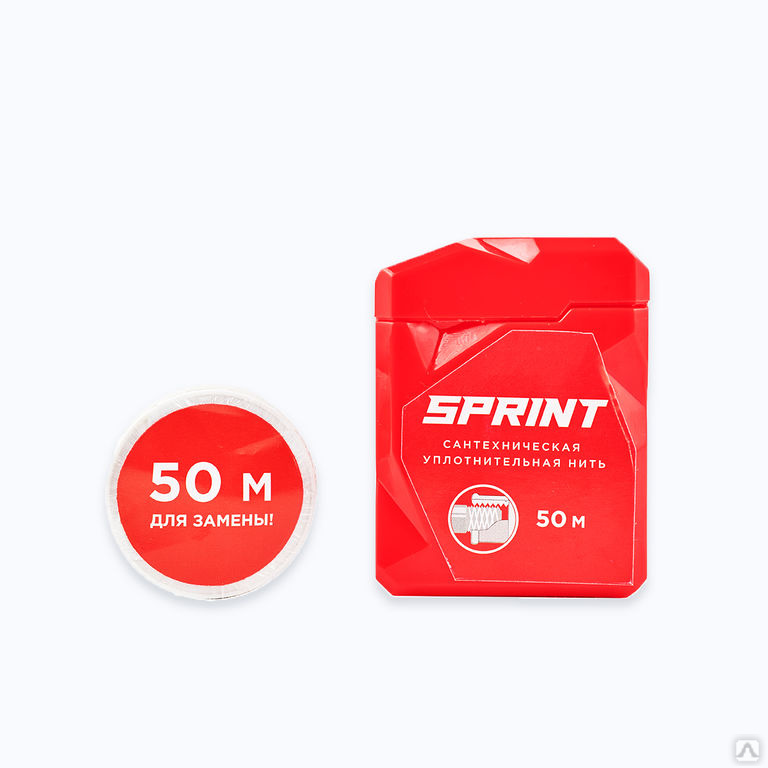 Нить уплотнительная Sprint 50 м бокс, блистер купить за 250 руб./шт. в ...