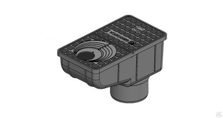 Трап уличный Gidrolica Rain ТУ-30.16,6.20 - пластиковый с крышкой ...