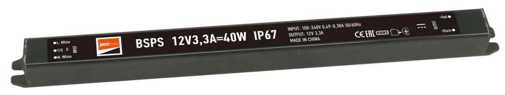 Драйвер LED 40Вт 12В IP67 JazzWay