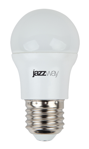 Лампа светодиодная LED 7Вт E27 холодный матовый шар Jazzway