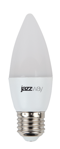 Лампа светодиодная LED 7Вт E27 холодный матовая свеча Jazzway