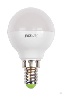 Лампа светодиодная LED 9Вт Е27 холодный белый матовый шар Jazzway 