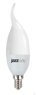 Лампа светодиодная LED 7Вт E14 теплый матовая свеча на ветру Jazzway 