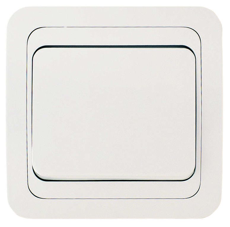 Выключатель 1-клавишный СП Mimoza 10А IP20 цвет белый / белый Makel 12001