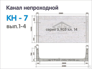 Плита перекрытия канала в 7 размеры