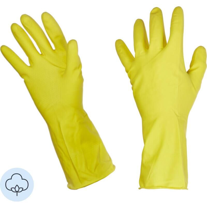 Перчатки латексные Paclan Professional желтые (размер 10, XL)