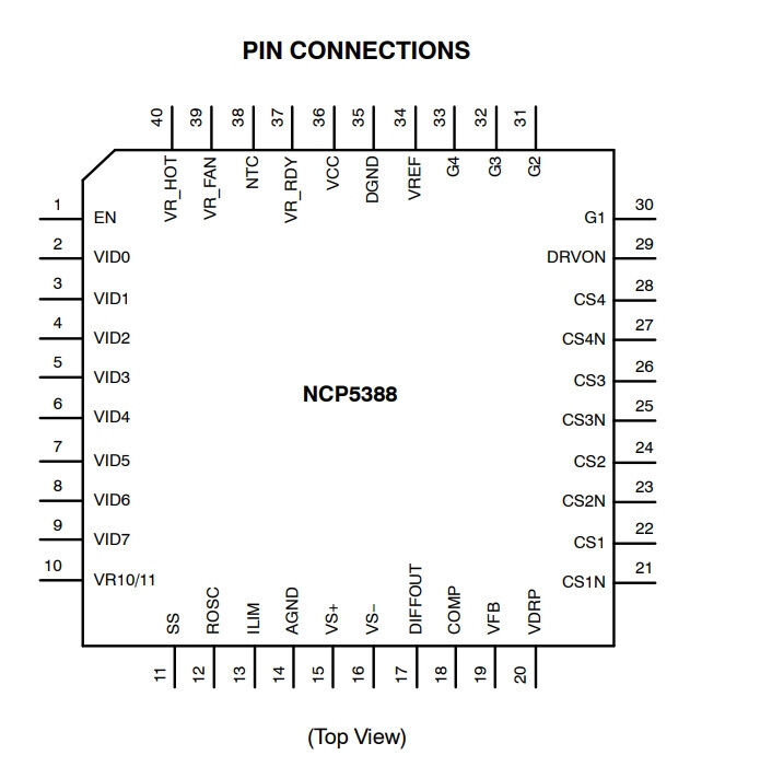 Микросхема NCP5388MNR2G ON SEMICONDUCTOR