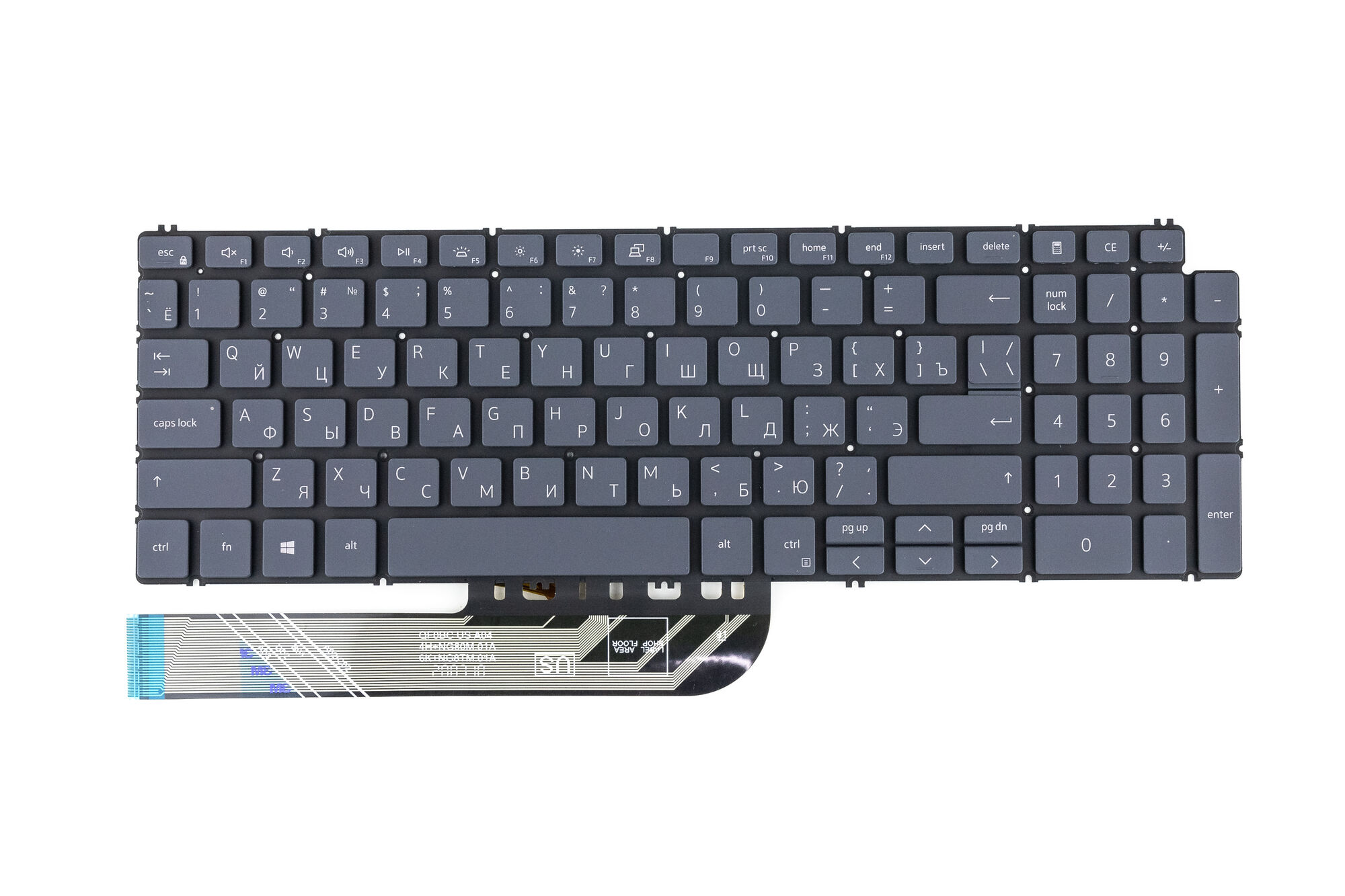 Клавиатура для ноутбука Dell Vostro 15 7590 с подсветкой p/n: 0GMXMJ, 0KN4-0L3US13, NSK-QF1BWU