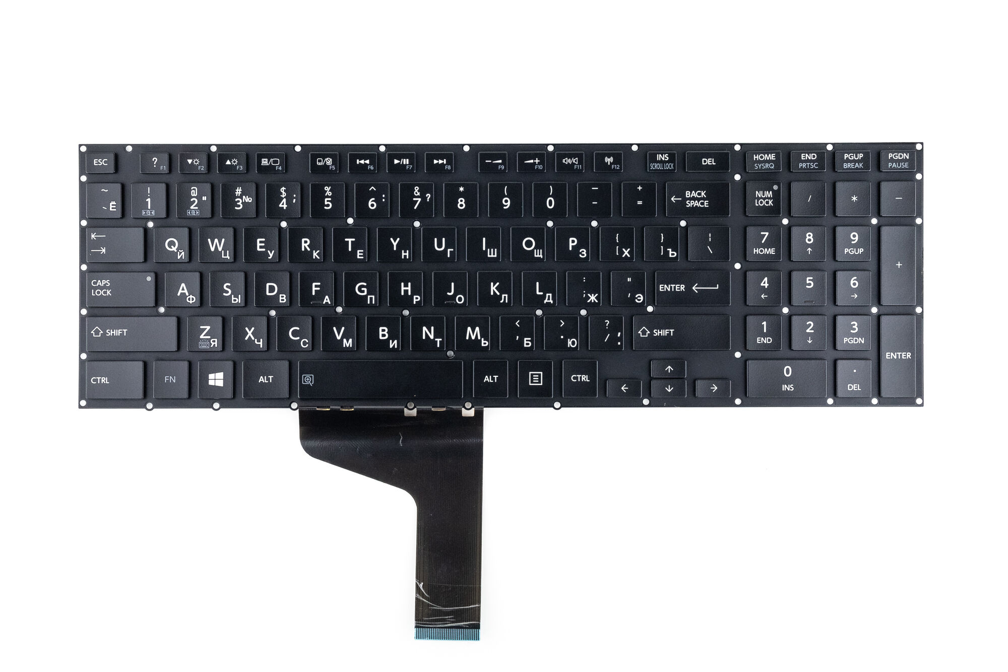 Клавиатура для ноутбука Toshiba Qosmio X70-A X75-A без рамки с подсветкой p/n: