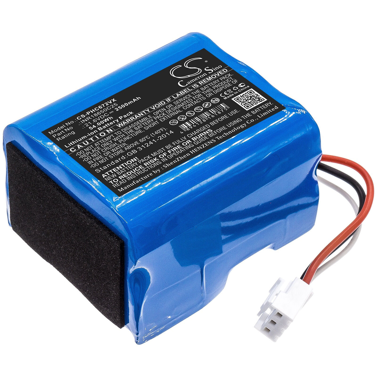 Аккумулятор для Philips SpeedPro, SpeedPro Aqua, FC6729 21.6V 2500mAh Для пылесосов