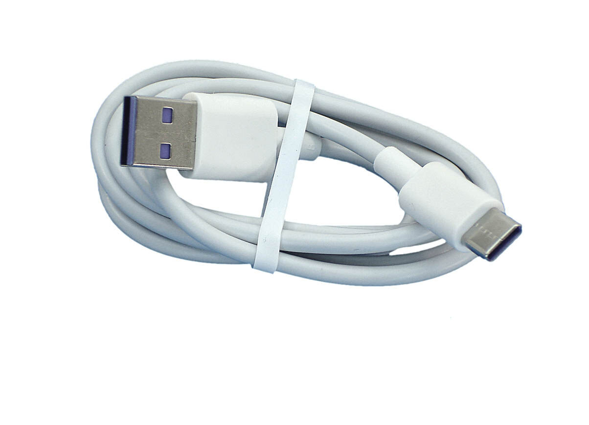 Кабель USB - USB Type-C 1m. Белый Провода питания для ноутбуков