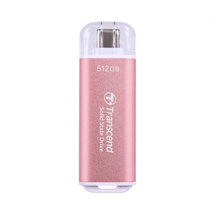Внешний SSD USB 3.2 Gen 2 Type-C Transcend TS512GESD300P ESD300S 512GB 1050/950 MB/s розовый