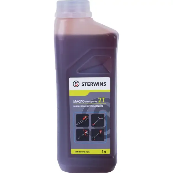 Масло моторное 2Т Sterwins минеральное интенсивное использование 1л STERWINS None