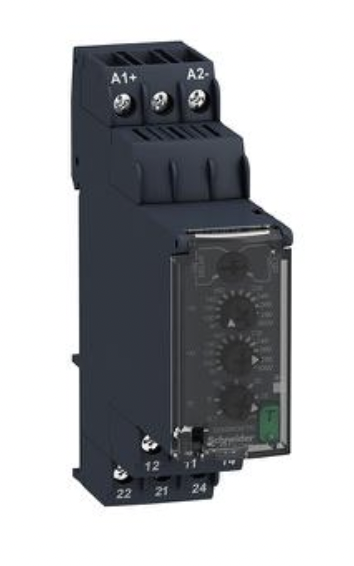 RM22UB34 Реле контроля 1-фазной сети: Un 110…240V AC/DC / Uрег. (min…мах) 80…300V AC/DC; рег. срабатывания 0.1…30сек.; к