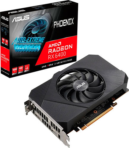 Видеокарта ASUS Radeon RX 6400 4Gb (PH-RX6400-4G)