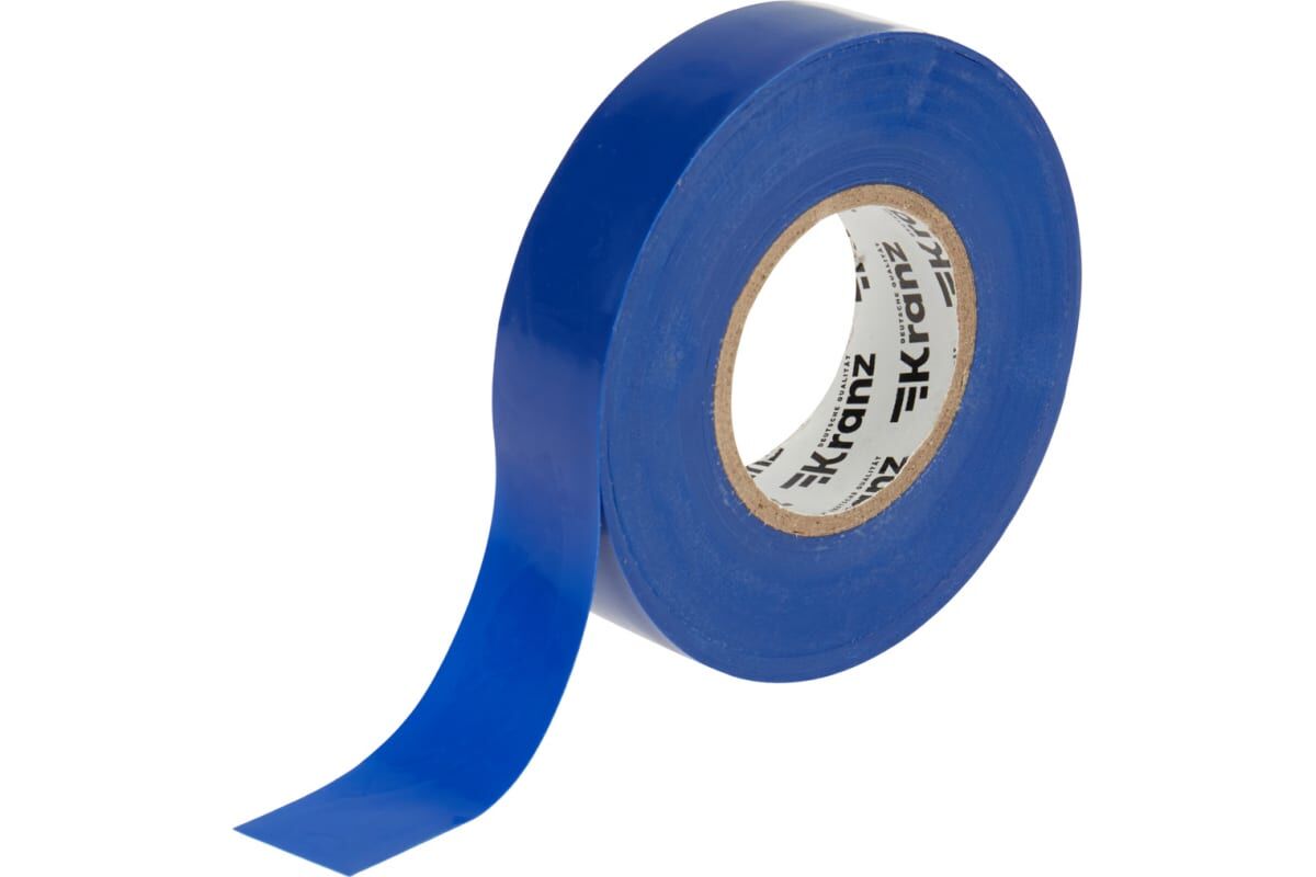 Изолента ПВХ профессиональная, 0,18х19 мм, 20 м, синяя KRANZ 2